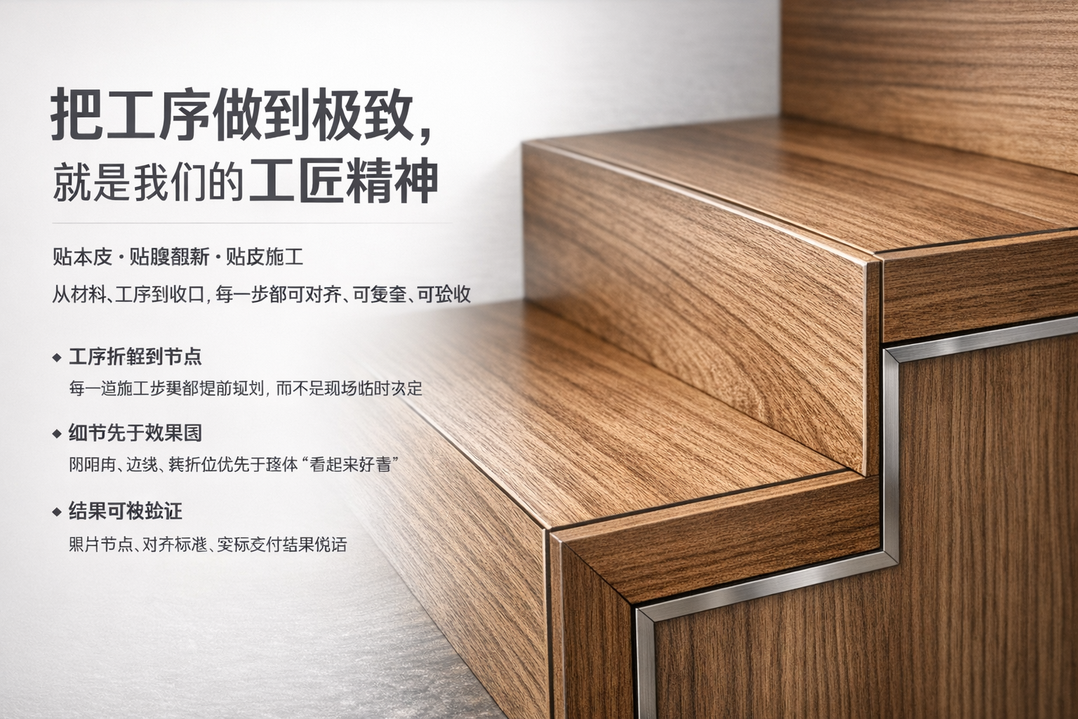 贴木皮/贴膜/轻装修主视觉展示